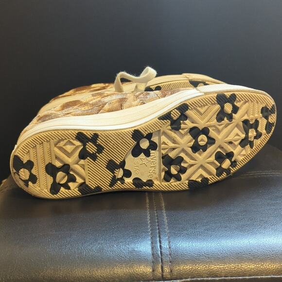 Converse One Star x Golf Le Fleur Quilted Velvet Brown Sugar Casual Sneakers - Picture 5 of 6
